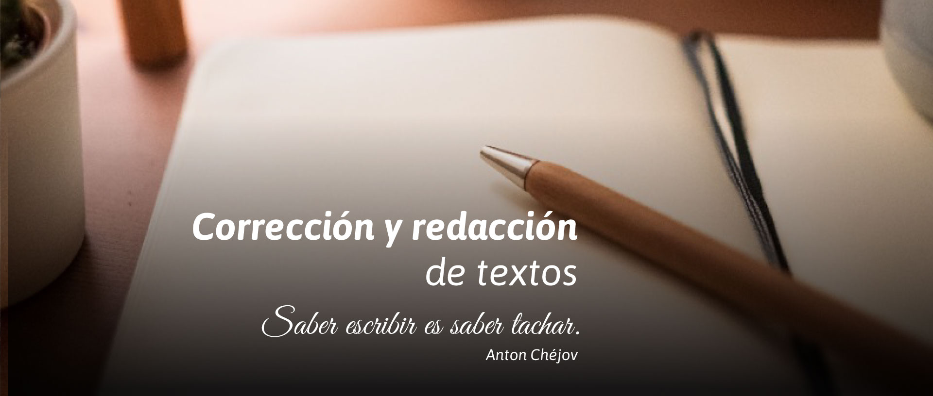 Servicios de corrección y redacción de textos